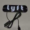 LED Car Sign for Rideshare Drivers, Compact Windshield Light for Enhanced Visibility, USB Powered Taxi Display, Easy Suction MountTaxi LED Panel Sign for Cars SUV Green (Ly)