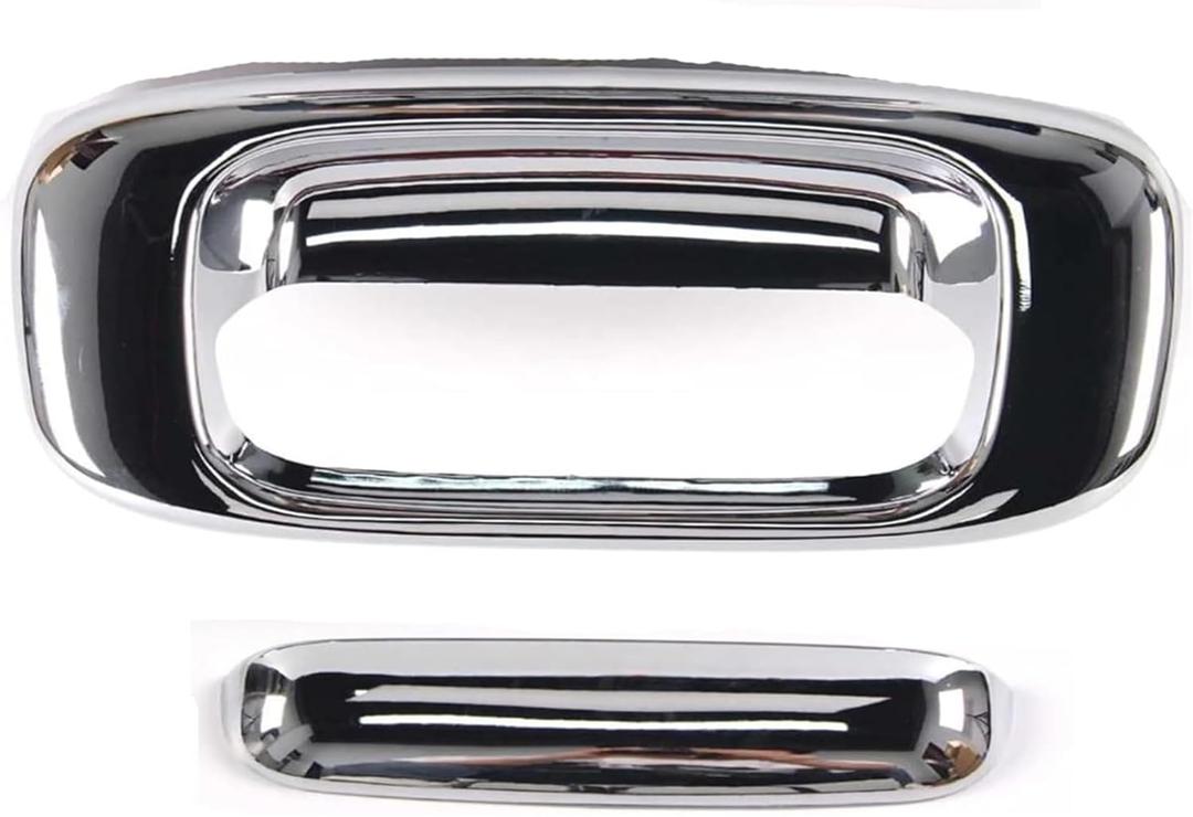 for 99-06 Chevy Silverado/07 Classic/99-06 GMC Sierra/07 Sierra Classic Chrome Tailgate Handle Cover W/O Keyhole