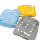 ALVABABY Baby Cloth Diaper 3 Pack with 12 Inserts One Size Cloth Diaper Covers Adjustable Washable Reusable for Baby Girls and Boys