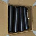 TURSTIN 8 Pieces Furniture Legs 8 Inches Round Solid Wood Furniture Feet with M8 T-Nuts Couch Legs Sofa Leg Replacement Leg for Armchair, Cabinet, Chair, Dresser or Home DIY Projects, Black