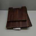 13'' Wooden Step Stool, One Step Stool for Adults, Portable Heavy Duty Design with 550lbs Capacity, Nonslip & Durable Construction (Rich Walnut, 13in Height)