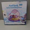 Baby Pool Float with Removable UPF50+ Sun Protection Canopy, Octopus Baby Swim Floats for 6-24 Months Infant, Extra Wide Dual Design, Adjustable & Breathable Seat