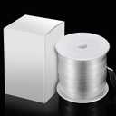 BBTO Clear Elastic Strap Lightweight Elastic Clear Bra Strap for Cloth Sewing Project (33 Yards x 0.06 Inch)