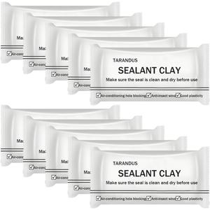 10 Pack Waterproof Sealant Mastic – Quick Repair Sealing Clay for Wall Holes, Drain Connections, Air Conditioning Ducts, Strong Waterproof Putty for Home & Professional Repairs (10 Pack - 0.71 oz)