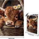 Great Jigsaw Puzzles for Adults 300 Pieces Highland Cow Puzzles for Adults Toys Gift Family Decoration Kids Puzzle