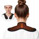 Heated Neck Wrap, Cordless Electric Heating Pad for Neck & Shoulder Pain Relief, Portable Heating Pad Mini for Relief of Sore Muscles (Black)