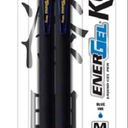 Pentel EnerGel Kuro Liquid Gel Pen Blue Ink .7mm 2Pk
