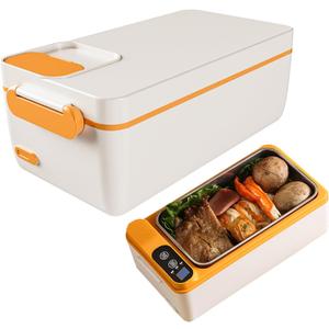 USB Powered Electric Lunch Box,USB Heating Lunch Boxes,Portable Heated Lunch Box,1 L Large Capacity,65°C Constant Temperature Heating,for People Carrying Lunch in The Office(Color:White)