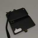 Defencase for Galaxy S25 Case Wallet with RFID Blocking Card Holder for Women Men, Elegant PU Leather Magnetic Snap Flip Wristlet Strap Zipper Wallet Phone Cases for Samsung Galaxy S25 5G 6.2", Black