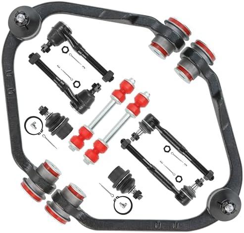 10pc RWD Front End Suspension Kit for Ford F-150 F-250 Expedition Lincoln Navigator Blackwood, Upper Control Arms Lower Ball Joints Sway Bars Tie Rods Replacement K8726 K8728-10PC