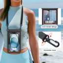 PEORSEFI [Up to 8.5" Waterproof Phone Pouch - 2 Pack Waterproof Phone Case for iPhone 16 15 14 Pro Max Galaxy S25 S24 Ultra, IPX8 Dry Bag with Lanyard for Beach Travel Essentials