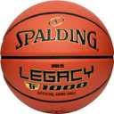 Spalding Legacy TF-1000 Indoor Game Basketballs, Moisture Wicking Microfiber Composite Cover, High School & College Approved (Size 6, 28.5", Orange)