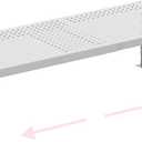 Stackable Expandable Metal Shelf Organizer - Adjustable Wire Storage Rack with Holes for Kitchen, Bathroom, Cabinet, Office - Space Saving, Durable & Sturdy Design1PACK/Large/White