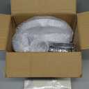 175 PCS Silver Dinnerware Set for 25 Guests, Silver Rimmed Heavy Duty Plastic Disposable Plates for Party Wedding with 25 Dinner Plates,Dessert Plates, Silverware Set, Cups, Napkins