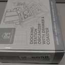 Black Wood Phone Docking Station for up to 3 Phones - Nightstand Organizer for Men & Women Holds Phones, Tablets, Keys, Rings, Glasses, Watches, EDC & More - With Special Drawer for Valuables