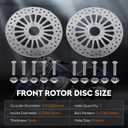 11.8" Front Brake Rotors Disc with Bolts Fit for Harley Road King/Electra Glide/Street Glide/Road Glide 2008 2009 2010 2011 2012 2013 2014 2015 2016 2017 2018 2019 2020 2021 2022-2 Pc