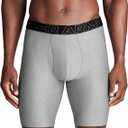 Under Armour Men's Multi-Pack Performance Tech Long-Leg Boxer Brief, 9" Inseam, All-Day Comfort