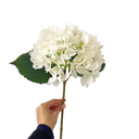 Fake White Hydrangea Artificial Flowers Bouquet 3pcs Real Touch Silk Fake Hydrangeas Heads with 176 Petals and Stems Fall Faux Hydrangeas Flowers for Table Centerpieces Party Floral Arrangements