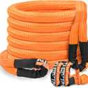 ALL-TOP Kinetic Recovery Rope Kit w/ 2 Soft Shackles, 83000Lbs, 1.5in x 30ft, Heavy Duty 30+% Elasticity, 27600Lbs Work Load Limit for 4x4 Offroad Vehicle