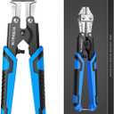 8 Inch Bolt Cutter Chrome Vanadium Small Wire Cutters Heavy Duty, Non-Slip Handle, Dual Lever Design for Enhanced Leverage, Cuts Steel, Iron, Copper Wires