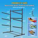Kayak Storage Rack, Heavy Duty Kayak Racks for Garage and Outdoor Storage, Storage Rack for Kayak, Canoe, Surfboard & Paddleboard-3 Levels