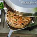 Solo Stove Pi Prime 21" x 16" Stainless Steel Propane Outdoor Pizza Oven Bundle with IR Thermometer, Stainless Peel & Shelter 12" Panoramic Opening, Demi-Dome Heating, 90-Second Artisan Pizzas
