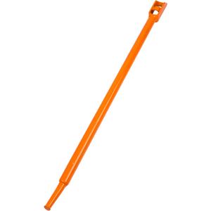 Winch Bar, Combination Winch Bars with Square Head for Flatbed Trailer Winches and Trucks, Painted Carbon-Steel Construction Winch Bar with No-Slip Handle, 1 Pack (Orange)