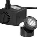 TotalPond 400 GPH Low Water Shut-Off Fountain Pump with Light