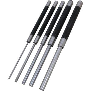 Performance Tool W758 3 Piece 8-Inch Long Carbon Steel Pin Punch Set, Pin Sizes 1/8", 1/4", 5/16" 
