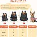WOYYHO Pet Dog Carrier Backpack Small Dog Front Backpack Ventilated Mesh Dog Travel Back Pack with Safety Belt for Travel Hiking Cycling Outdoor Adventures (Size L: 10-14 lbs, Dark Gray)