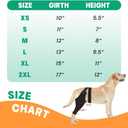 Dog Rear Leg Sleeve to Prevent Licking - Comfortable Recovery Sleeve for Back Hind Leg, Wound Recovery After Surgery for Torn ACL/CCL TPLO, Cone Alternative,Upgraded Threaded Opening (Black)