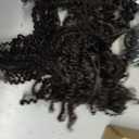 Haftaluv Afro Kinkys Bulk Human Hair 10 Inch 100g Nature Black Afro Kinky Curly Human Hair Bulk for Dreadlock Extensions, Micro Locs, Braiding Twists, Braids and Repair Locs(10 Inch, 1b#)