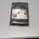 Leather Look Couch Arm Covers Set of 2 Armrest Covers for Sofa Chair Arm Protectors Stretch Armchair Slipcovers with Pockets Washable Spandex Fabric (Large, Black)