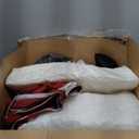 HOMELYSIAN Outdoor Chair Cushions 24x24, Patio Furniture Cushions with Removable Cover, Outdoor Deep Seat Cushion Set with Ties and Handle, Waterproof Outdoor Cushions for Chair Sofa Couch, Burgundy