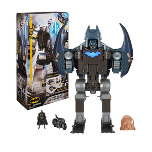 DC Comics, Batman, Gotham City Guardian Playset, 4-in-1 Transformation, Batman Figure, Lights & 40+ Sounds, Kids Toy for Boys & Girls Ages 5+