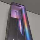 MIHEAL 2PCS Black Corner Floor Lamp, Synced Lights LED Control Floor Lamp RGB Light 56" Smart LED Corner Lamp App and Remote for Living Room Gaming Bedroom and Etc