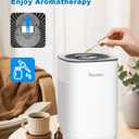 Priestley Small Air Purifiers for Home Bedroom Dorm Office Desktop, 20dB Quiet 3-in-1 HEPA Air Purifier with Essential Oil Diffuser, Air Filters Smoke, Allergies, Pet Dander, Odor, Dust