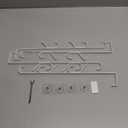 Over The Door Hooks, Metal Door Hooks for Hanging, Over The Door Purse Organizer for Coat Hanger, Back of Shower Door for Hanging Towel Rack Clothes, Hat, Bathroom, Closet (White-4Packs)
