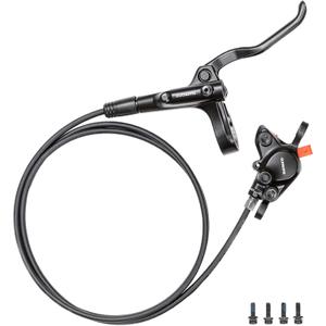 ShimanoOEM MT200 Hydraulic Brakes, 2 Piston Left Front 800mm Right Rear 1500mm MTB Hydraulic Brakes, Dual Disc Brakes Fit 160mm / 180mm Rotors Hydraulic Disc Brakes