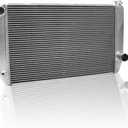 Griffin Radiator 1-55241-X MaxCool 27.5" x 15.5" 2-Row Universal Radiator with 1.25" Tube