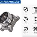 PAROD 512352 512351 Rear Wheel Bearing Hub Assembly Fit for 2007-2020 Toyota Tundra(Pair)