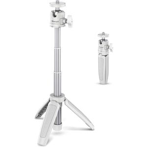 ULANZI Extension Pole Tripod, Mini Selfie Stick Tripod Stand Handle Grip for iPhone 13 Pro Max Samsung OnePlus Google Smartphone Canon G7X Mark III Sony RX100 DJI Osmo Nano Cameras Vlogging (White)