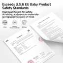 Garkoko Baby Pacifiers 0-6 Months Breast Like Shape Pacifiers BPA-Free One-Piece Silicone Newborn Pacifier for Breastfed Babies, 2pcs for Best Value