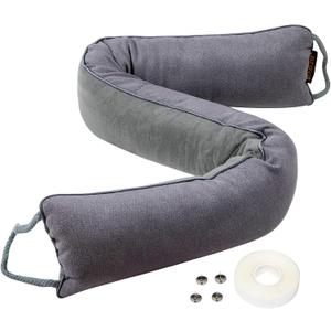 MAGZO Door Draft Stopper, 36 Inch Under Door Draft Blocker Noise Stopper, Weighted Wind Blocker Draft Guard for Bottom of Door, Gray (36in x 4in)