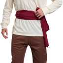 Halloween Pirate Costume for Adults: Party Cosplay Attire for Men (Large)