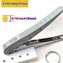 Single Hole Punch, Heavy Duty Hole Puncher Handheld Paper Puncher Small Hole Punch for Crafts Cards Paper Tags Scrapbook-5/16 inch (8mm)