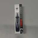 Ear and Nose Hair Trimmer Clipper - 2025 Professional Painless Eyebrow & Facial Hair Trimmer for Men Women, Battery-Operated Trimmer with IPX7 Waterproof, Dual Edge Blades for Easy Cleansing Black