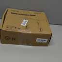 suptek Clamp-on Speaker Stand Desk Mount Set, Height Adjustment, Tilt, Swivel, 9.6 x 8.8 inch Trays, Universal Audio Holders for Computer and Bookshelf Speakers, Elevated Sound, 2 Pack, Black, SDM001B