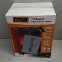 EZ-Heat 1,200-Watt Mini Fireplace Space Heater with Realistic 3D Flame, Stay-Cool Body, Carry Handle, Overheat Sensor, and Safety Tip-Over Switch, MTBNT-12