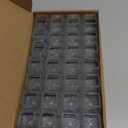 28Pcs Square Chair Leg Floor Protectors with Wrapped Felt Bottom, Silicone Chair Leg Protectors for Hardwood Floors, Chair Legs Cover Prevents Scratches & Reduce Noise (Clear L Fit 1.14"-1.42")